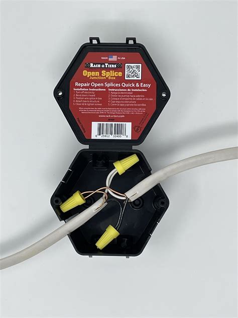 snap over electrical junction box|electrical splice box.